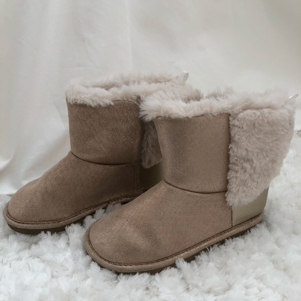 Girls winter boots with faux fur
